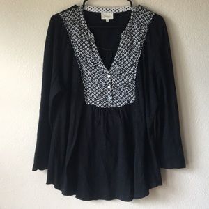 Anthropologie - Deletta Black Medallion